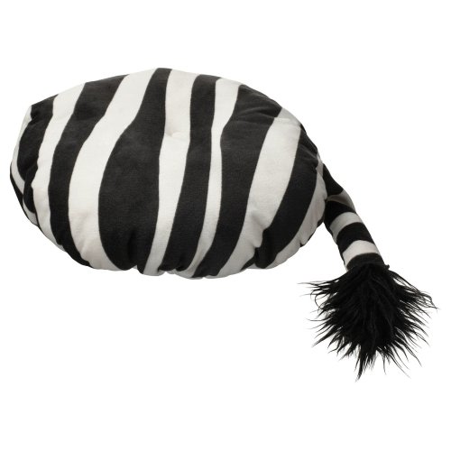 SANDLÖPARE Stool cover - black white/zebra pattern 15 "
