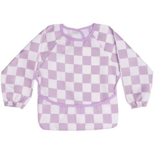 haakaa Mess Proof Long Sleeve Baby Bib, Water Resistant Smock Baby Bibs for Eating