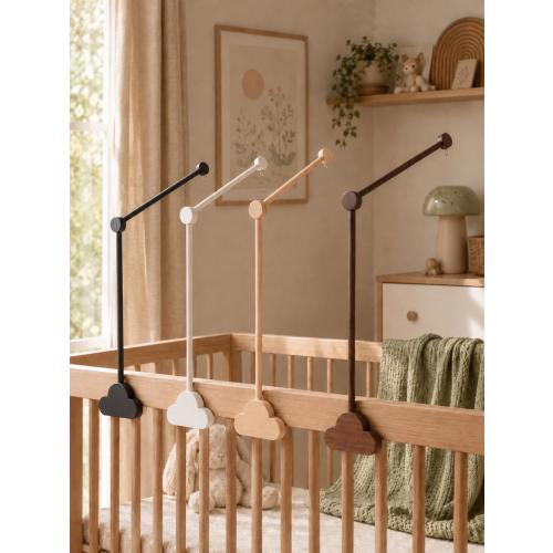 Wooden Crib Mobile Arm, Personalized Natural Wooden Baby Mobile Holder, Baby Mobile Stand