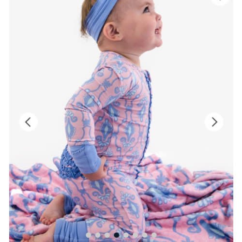 Convertible Ruffle One Piece Pajama, Bamboo Viscose
