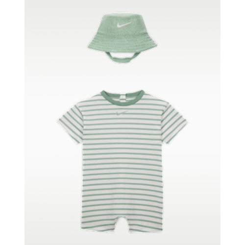 Nike Baby Short Sleeve Romper with Bucket Hat. Nike.com