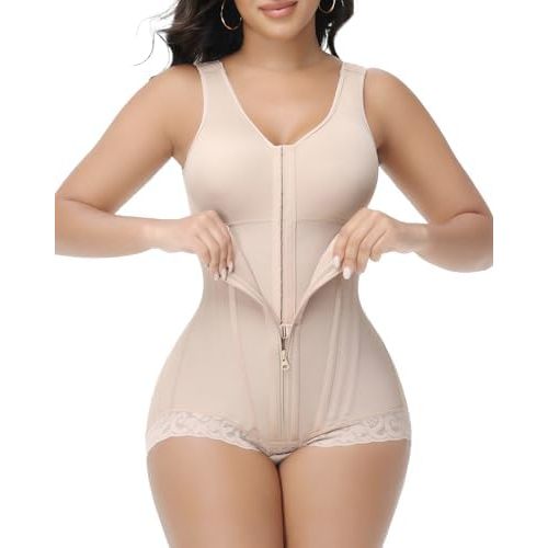 SHAPSHE Fajas Colombianas Moldeadoras Post Surgery Stage 1/2/3 High Compression Garment Full Body Shaper for Women