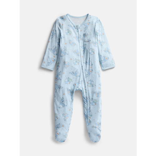 Disney Baby Wishes + Dreams Stitch Footed Sleep N Play, Sizes Preemie-6/9 Months