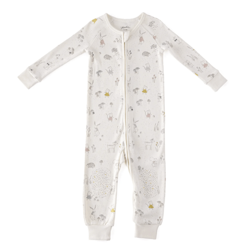 Ribbed Baby Footless Sleeper | Color: Magical Forest | Size: 0-3 months