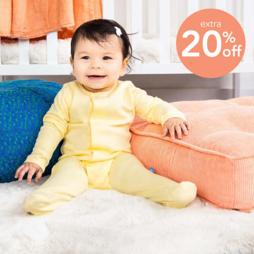 banana pudding organic cotton magnetic footie
– Simply Magnetic Me