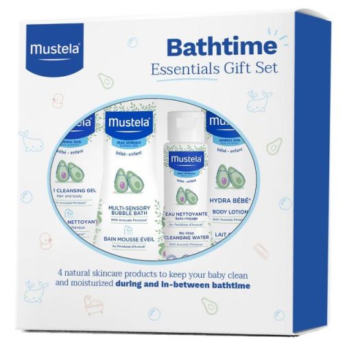 Mustela Baby Bathtime Bath and Body Essentials Gift Set - 4ct