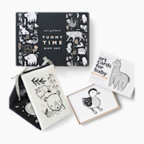 Wee Gallery Tummy Time Art Bundle with Gift Box - Baby Animals