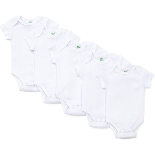Little Me Unisex-Baby Newborn 5 Pack Bodysuit, White, 6 Months