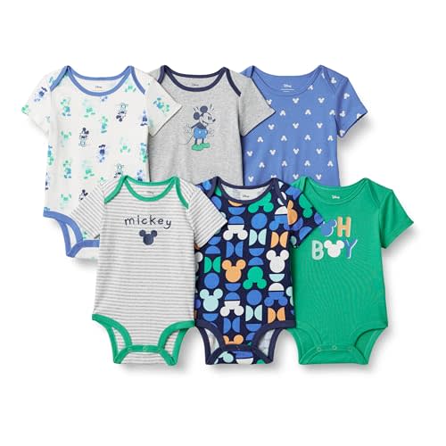 Amazon Essentials Disney | Marvel | Star Wars Unisex Babies' and Toddlers' Snug-Fit Cotton Footed Pajamas, Multipacks