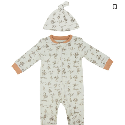 Wrangler Infant Boys' Cowboy Onesie Set - 2 Piece | Boot Barn