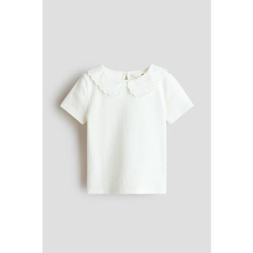 RIBBED TOP WITH COLLAR