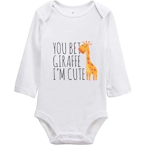 listery Funny Baby Clothes Boy Cute Giraffe Baby Funny Newborn For Baby Bodysuit Babies Romper Infant