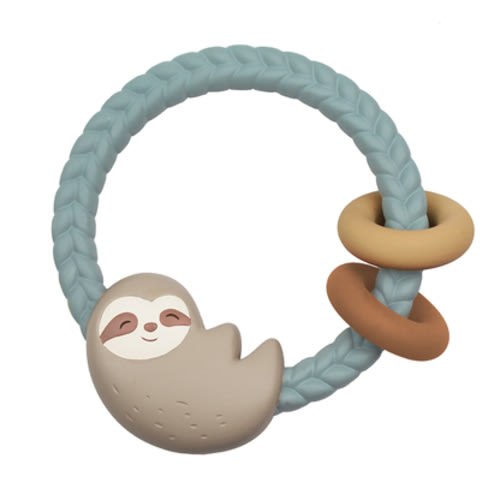 Ritzy Teething Rattle, Sloth