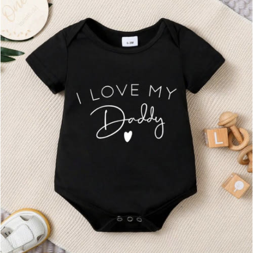 Baby Letter Print Baby Casual One-Piece Short Sleeve Cute Crawler | SHEIN USA