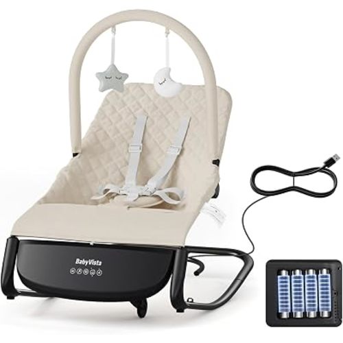 Electric Baby Bouncer, Auto Rocker, 3 Speeds, Newborn to 12 Months