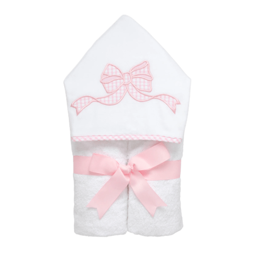 3 Marthas Pink Bow Everykid Towel - Bibs and Kids Boutique