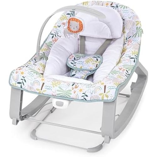 Ingenuity Keep Cozy 3-in-1 Grow with Me Vibrating Baby Bouncer Seat & Infant to Toddler Rocker, 0-30 Months Up to 40 lbs (Madi)