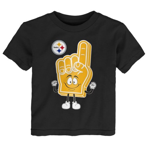 Infant Pittsburgh Steelers Black Handy Man T-Shirt - 12m