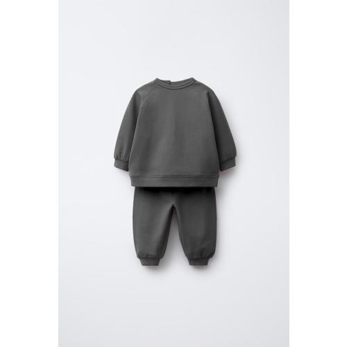 SWEATSHIRT AND JOGGER PANTS SET - Anthracite grey | ZARA United States