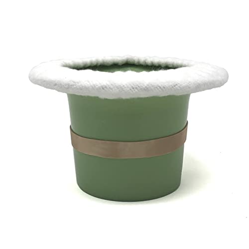 Top Hat Potty for Newborn Infant Potty Training | Elimination Communication | Includes 100% Cotton Undyed Fleece Cozy | Anti-Slip Rubber Band | for EC Baby Potty Training (Green)