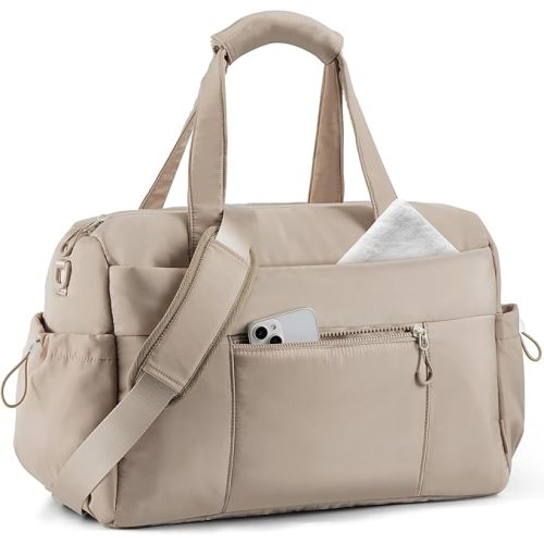 TOPEAST Weekender Bag for Women, Lightweight Puffer Travel Duffle Carry On Bag with Wet Pocket & 40oz Tumbler Pocket, Airline Approved Personal Item Overnight Bag