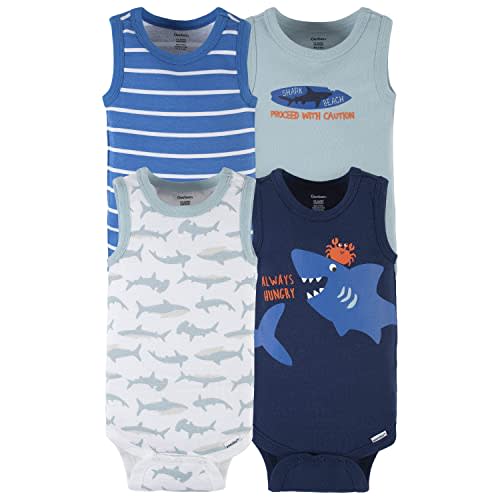 Gerber Baby Boys 4-pack Sleeveless Onesies Bodysuit