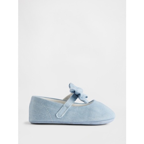 Baby Denim Bow Mary Jane Shoes