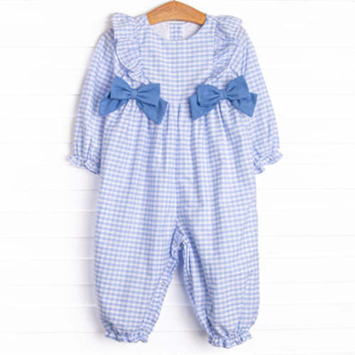 Ellie Long Romper, Blue – Stitchy Fish