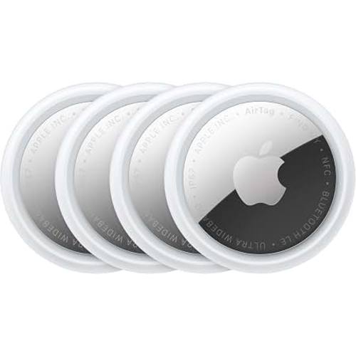 Amazon.com: Apple AirTag (2nd Generation) - 4 Pack: Tracker for Keychain, Wallet, and More; Locator with Sound; Simple One-Tap Setup with iPhone or iPad; Key Finder with up to 1.5X Precision Finding Range*