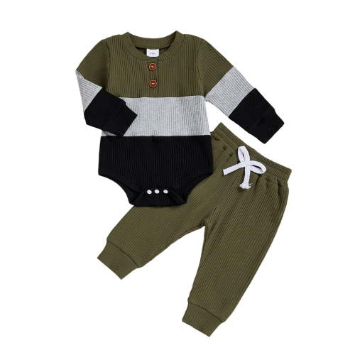 Curenmufel Baby Boy Clothes Newborn Newborn Baby Boy Clothes New To The Outfits Short Sleeve Romper Long Pants And Hat Coming Home Outfit 0 3 6 9 12 18 24 Months (AG,3-6 Months)