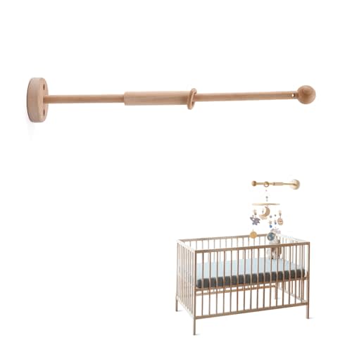 Wooden Crib Mobile Arm | Baby Mobile Hanger | Wooden Mount Wall Holder | Nursery Decor for Sturdy Mobile for Newborn Boys and Girls