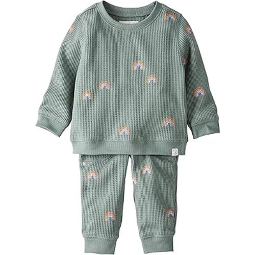 Little Planet Neutral 2-piece Pants Set made with Organic Cotton, Magical Rainbow, 3M