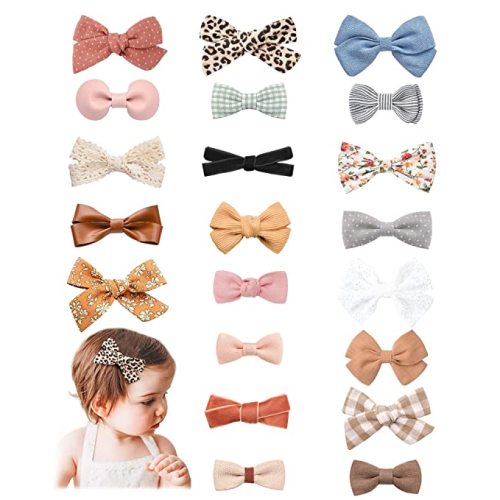 21 Pack Baby Hair Clips for Girls, Hair Bows & Toddler Accessories
