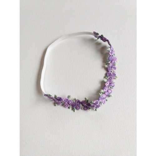 Shades of Purple Flowers Headband, Baby Headband, Purple Girl Headband, Flowers Headband for Girls