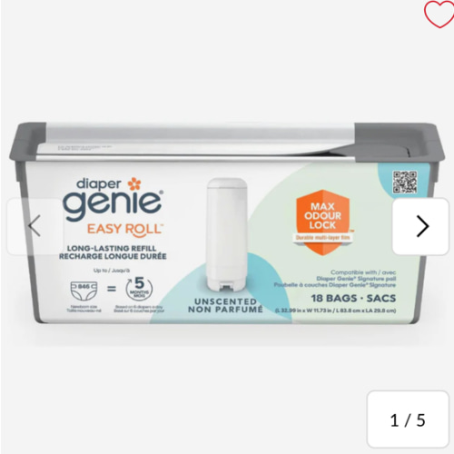 Recharge 18 Sacs pour Poubelle à Couches Diaper Genie – CLÉMENT