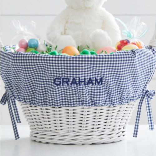 Gingham Easter Basket Liners