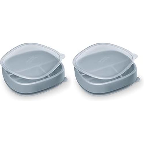 NUK Suction Plate | with Lid | Pack of 2 | for Nature Series