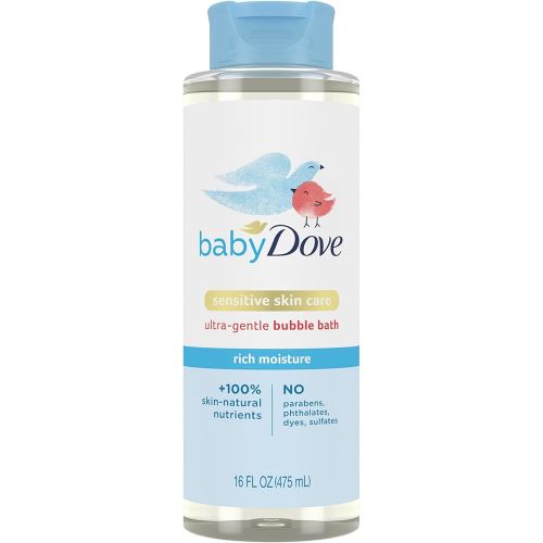 Baby Dove Bubble Bath Rich Moisture for nourished Skin and Bath time Fun Sensitive Skin Care with Skin-Natural nutrients 16 oz