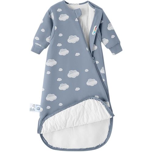 KaiyaBaby Organic Cotton Baby Sleep Sack, Long Sleeve 2.5 TOG, 0-6M