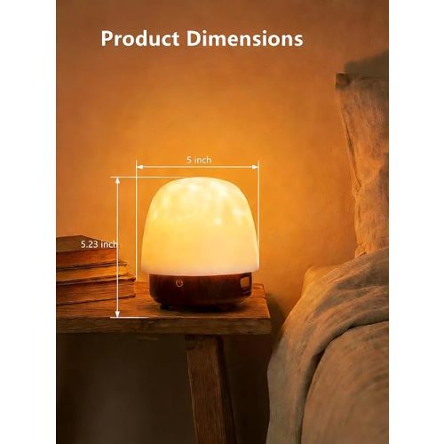 Spa-Like Shower Lamp, Bluetooth Speaker Waterproof Lamp, Rechargeable Lumena Lamp with Remote & Touch Control, 16 Colors Ocean Wave Projector Light with White Noise for Shower, Bathroom, Bathtub