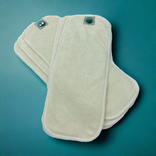 (2) 4-Layer Bamboo Terry Insert – Little Mount Cloth Co