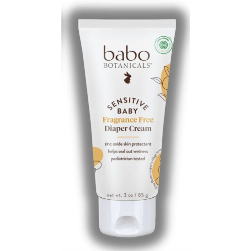 Babo Botanicals Sensitive Baby Zinc Diaper Cream With Colloidal Oatmeal, Shea and Cocoa Butter, Fragrance-Free - 3 Oz