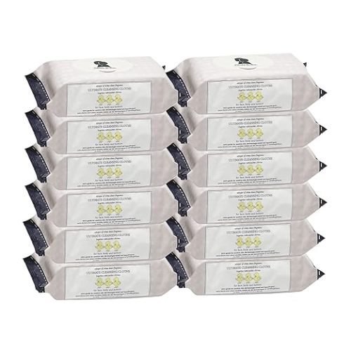 Noodle & Boo Ultimate Baby Body and Face Cleansing Cloths - Crème Douce - 864 Count (Pack of 1)