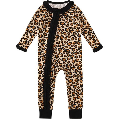 Baby Girls Rompers-Viscose Made from Bamboo,Long Sleeve Pants Romper Clothes Infant Outfits for Girl