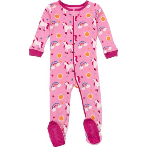 Footed Cotton Matching Family Pajamas, Whimsy & Fantasy Prints, 6-12M