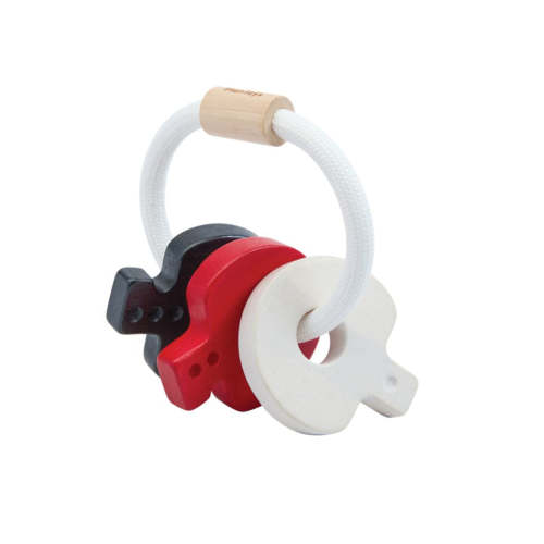 Plan Toys -Baby Key Rattle - High Contrast