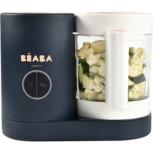 BEABA Babycook Neo Baby Food Maker | Non-Toxic Glass & Stainless Steel | Trusted by Celebrity Moms | Sustainable Baby Food Processor | Global Leader | 34 Servings in 20 Mins
