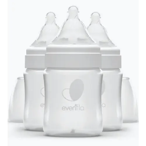 evenflo wide neck slow flow nipples - 6 pack