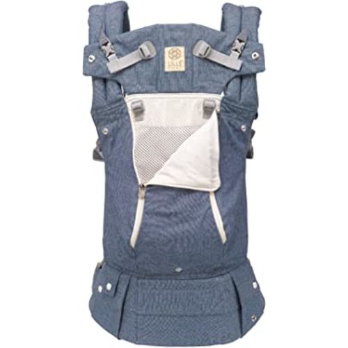 LÍLLÉbaby Complete All Seasons Ergonomic 6-in-1 Baby Carrier Infant to Toddler with Lumbar Support (7-45 Pounds), 360 Degree Baby Wearing & Multi-Position, Inward & Outward Facing (Chambray)