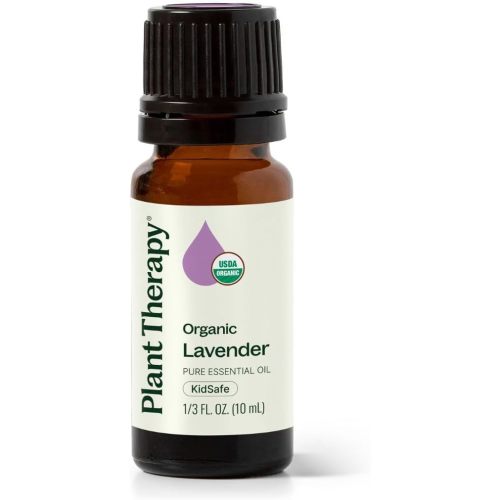 Plant Therapy Organic Lavender Essential Oil 100% Pure, USDA Certified Organic, Undiluted, Natural Aromatherapy, Therapeutic Grade 10 mL (1/3 oz)